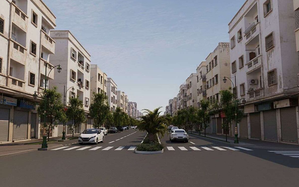 شارع المختار السوسي بعد التهيئة